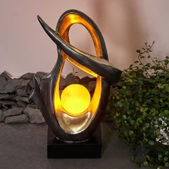 Lampe Solaire Benevento Led Or, Argente, 1 Lumiere