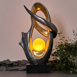 Lampe Solaire Benevento Led Or, Argente, 1 Lumiere