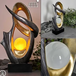 Lampe Solaire Benevento Led Or, Argente, 1 Lumiere