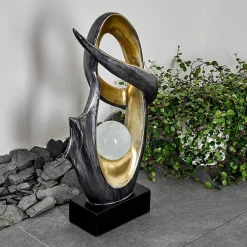 Lampe Solaire Benevento Led Or, Argente, 1 Lumiere