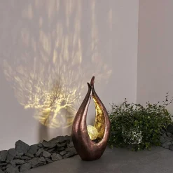 Lampe Solaire Benevento Led Bronze, 1 Lumiere