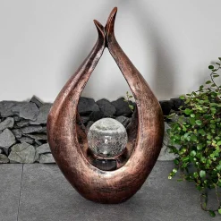 Lampe Solaire Benevento Led Bronze, 1 Lumiere