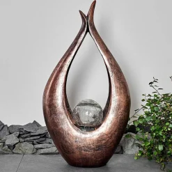 Lampe Solaire Benevento Led Bronze, 1 Lumiere