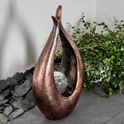 Lampe Solaire Benevento Led Bronze, 1 Lumiere