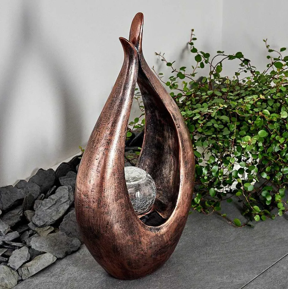 Lampe Solaire Benevento Led Bronze, 1 Lumiere