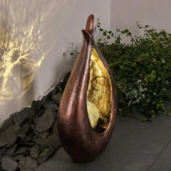 Lampe Solaire Benevento Led Bronze, 1 Lumiere