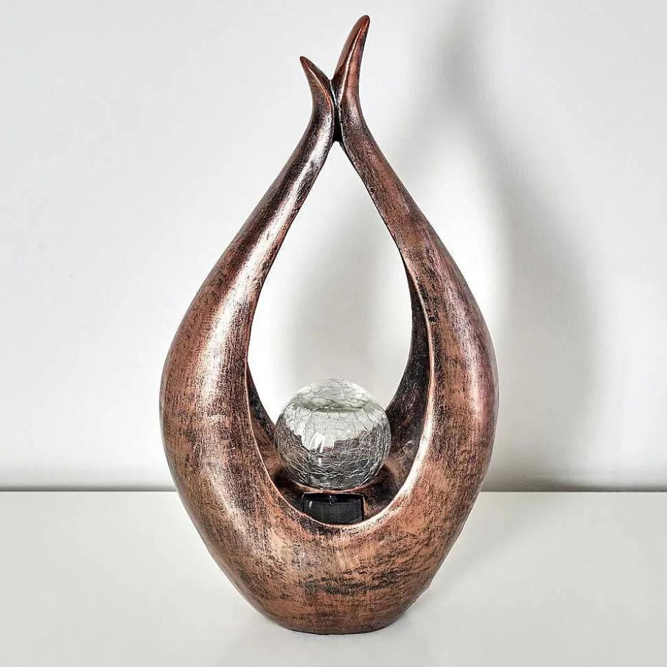 Lampe Solaire Benevento Led Bronze, 1 Lumiere