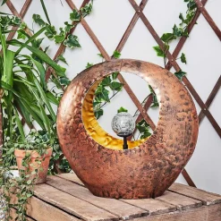 Lampe Solaire Benevento Led Cuivre, Rouille, Transparent, 1 Lumiere