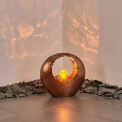 Lampe Solaire Benevento Led Cuivre, Rouille, Transparent, 1 Lumiere