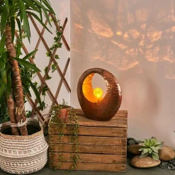 Lampe Solaire Benevento Led Cuivre, Rouille, Transparent, 1 Lumiere