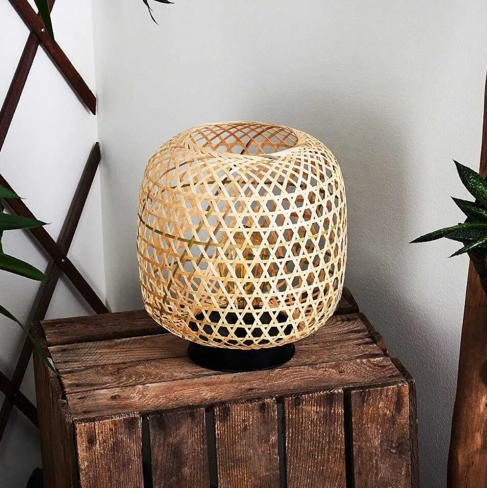 Lampe Solaire Conneaut Led Bois Clair, Noir, 1 Lumiere