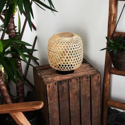 Lampe Solaire Conneaut Led Bois Clair, Noir, 1 Lumiere