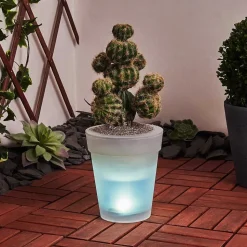 Lampe Solaire Dimouri Led Blanc, 4 Lumieres