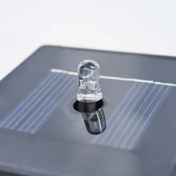 Lampe Solaire Gressela Led Noir, Blanc, 1 Lumiere, Changeur De Couleurs