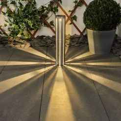 Lampe Solaire Hankinson Led Argente, 1 Lumiere