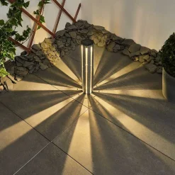 Lampe Solaire Hankinson Led Argente, 1 Lumiere