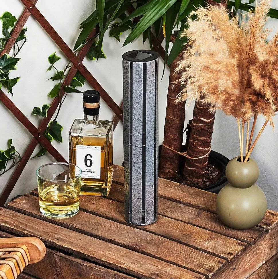 Lampe Solaire Hankinson Led Argente, 1 Lumiere