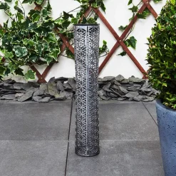 Lampe Solaire Hankinson Led Gris, Noir, Argente, 1 Lumiere