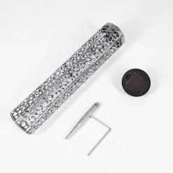 Lampe Solaire Hankinson Led Noir, Argente, 1 Lumiere