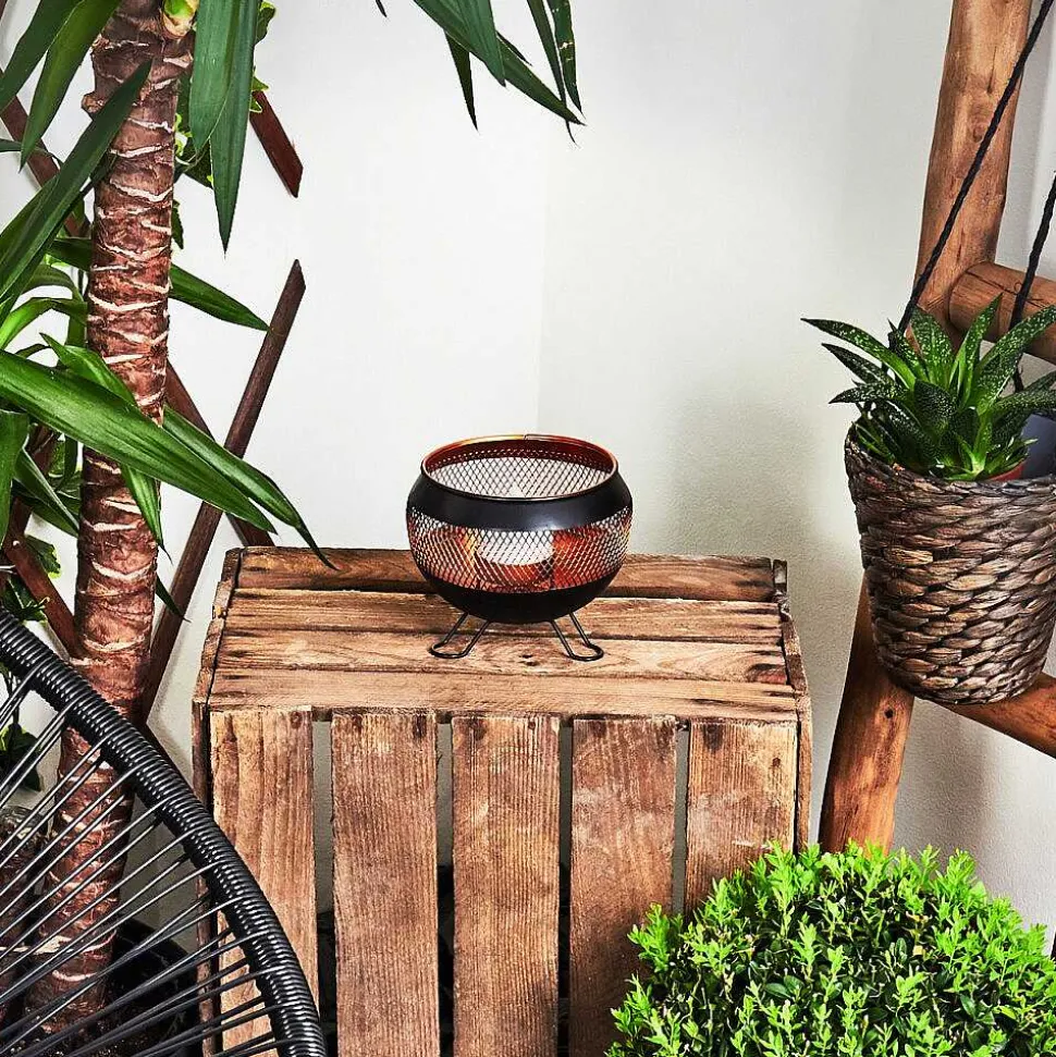 Lampe Solaire Harimal Led Cuivre, Noir, 1 Lumiere