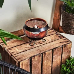 Lampe Solaire Harimal Led Cuivre, Noir, 1 Lumiere