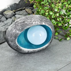 Lampe Solaire Interlaken Led Bleu, Gris, Argente, 1 Lumiere