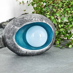 Lampe Solaire Interlaken Led Bleu, Gris, Argente, 1 Lumiere