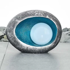 Lampe Solaire Interlaken Led Bleu, Gris, Argente, 1 Lumiere