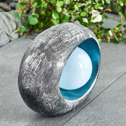 Lampe Solaire Interlaken Led Bleu, Gris, Argente, 1 Lumiere