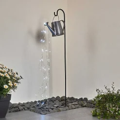 Lampe Solaire Isernia Led Noir, 80 Lumieres