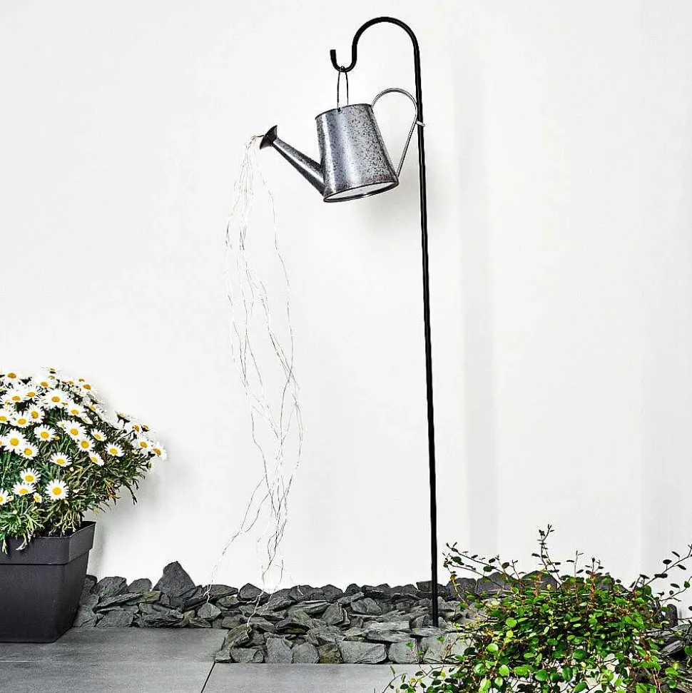 Lampe Solaire Isernia Led Noir, 80 Lumieres