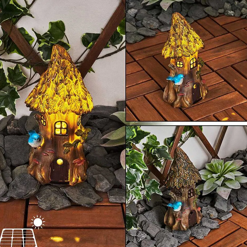 Lampe Solaire Katiao Led Bleu, Brun, Orange, 1 Lumiere