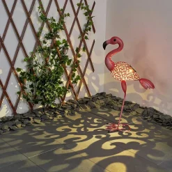 Lampe Solaire Korro Led Rose, Noir, 1 Lumiere