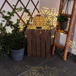 Lampe Solaire Leonard Led Rouge, Noir, 1 Lumiere