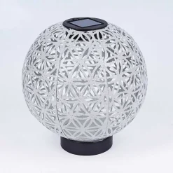 Lampe Solaire Leonard Led Noir, Blanc, 1 Lumiere