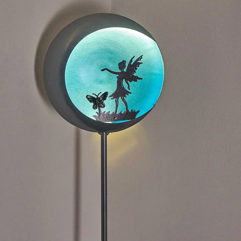 Lampe Solaire Loano Led Bleu, Argente, 1 Lumiere