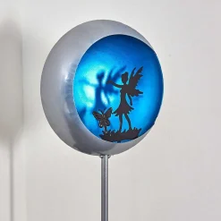 Lampe Solaire Loano Led Bleu, Argente, 1 Lumiere