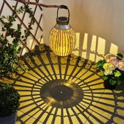 Lampe Solaire Mazomanie Led Bois Clair, Rouille, 1 Lumiere