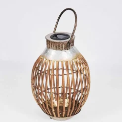 Lampe Solaire Mazomanie Led Bois Clair, Rouille, 1 Lumiere