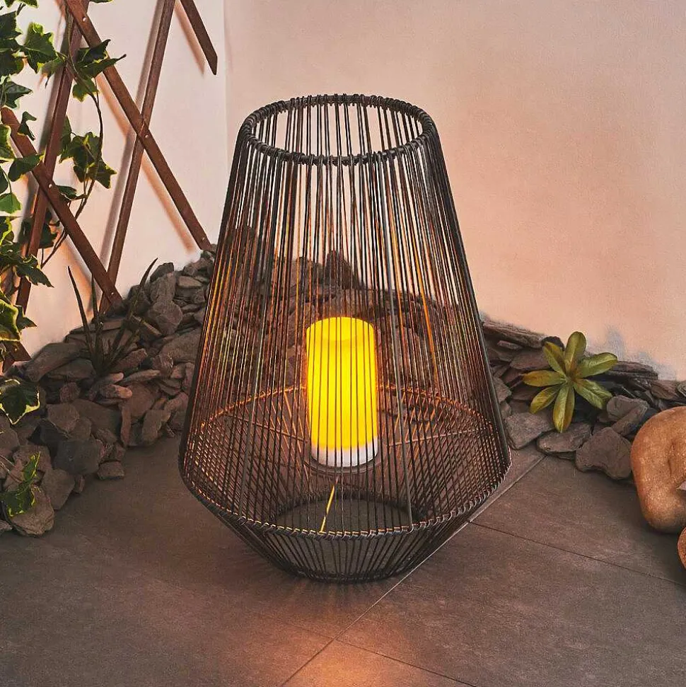 Lampe Solaire Mendola Led Gris, 1 Lumiere