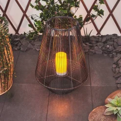 Lampe Solaire Mendola Led Gris, 1 Lumiere