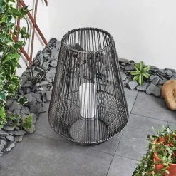 Lampe Solaire Mendola Led Gris, 1 Lumiere