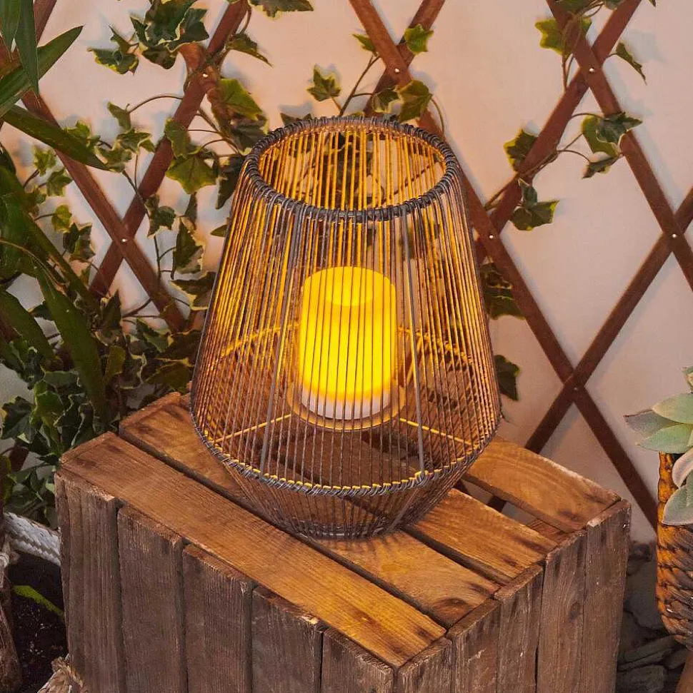 Lampe Solaire Mendola Led Gris, 1 Lumiere