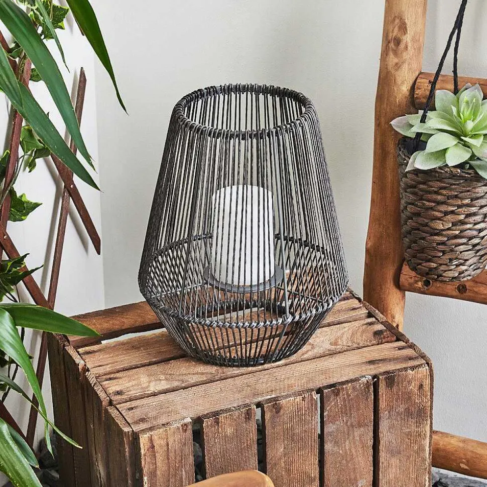 Lampe Solaire Mendola Led Gris, 1 Lumiere