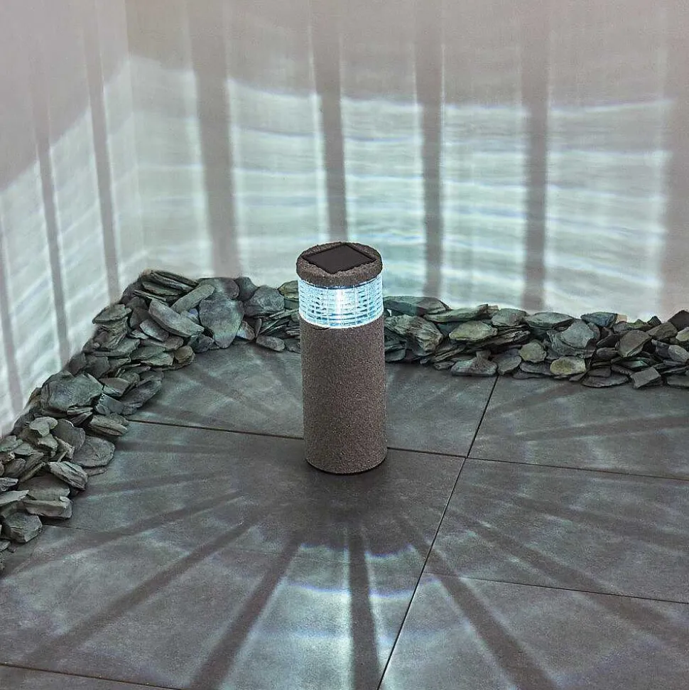 Lampe Solaire Mesabolo Led Gris, Noir, 1 Lumiere