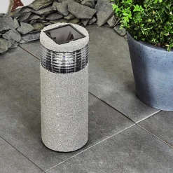 Lampe Solaire Mesabolo Led Gris, Noir, 1 Lumiere