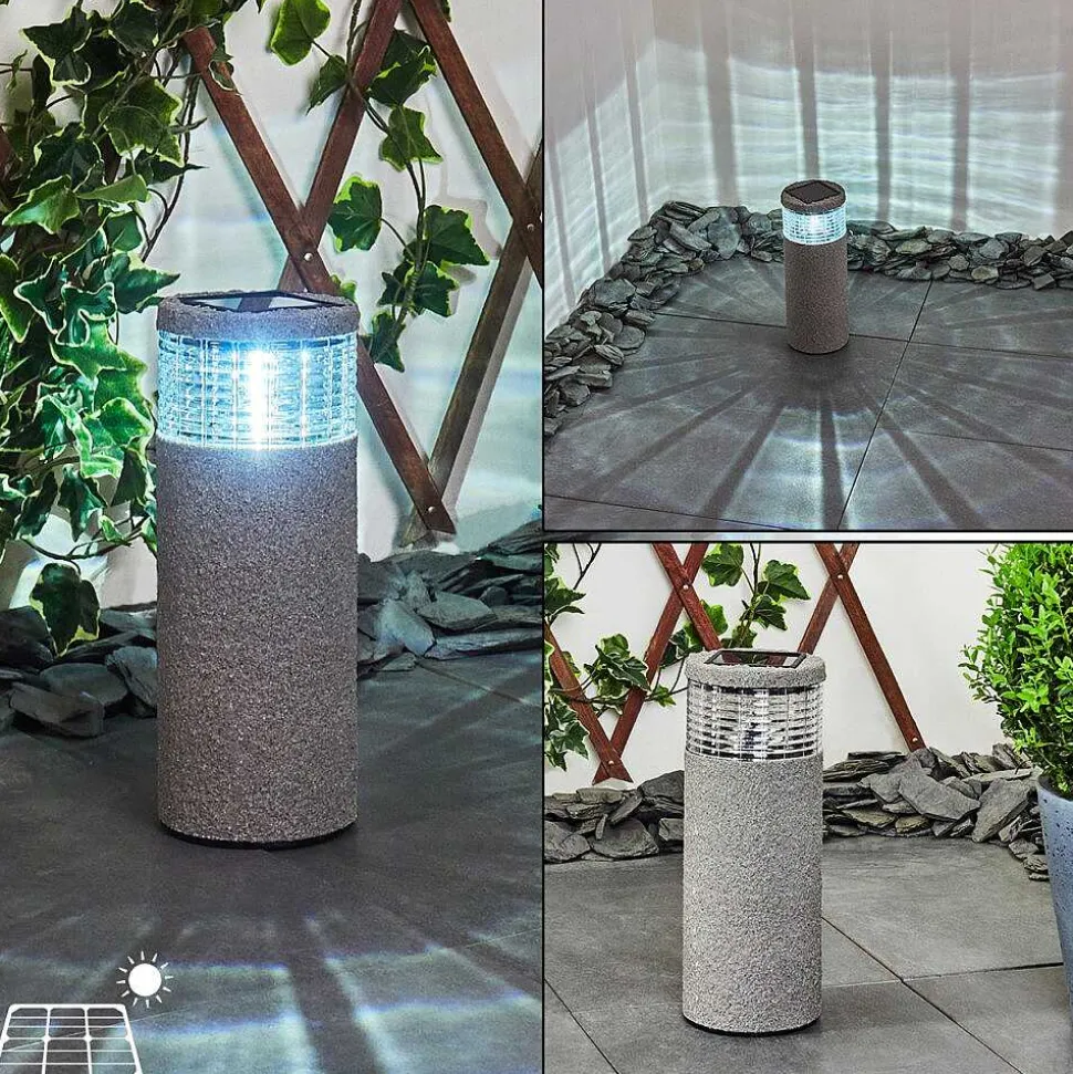 Lampe Solaire Mesabolo Led Gris, Noir, 1 Lumiere