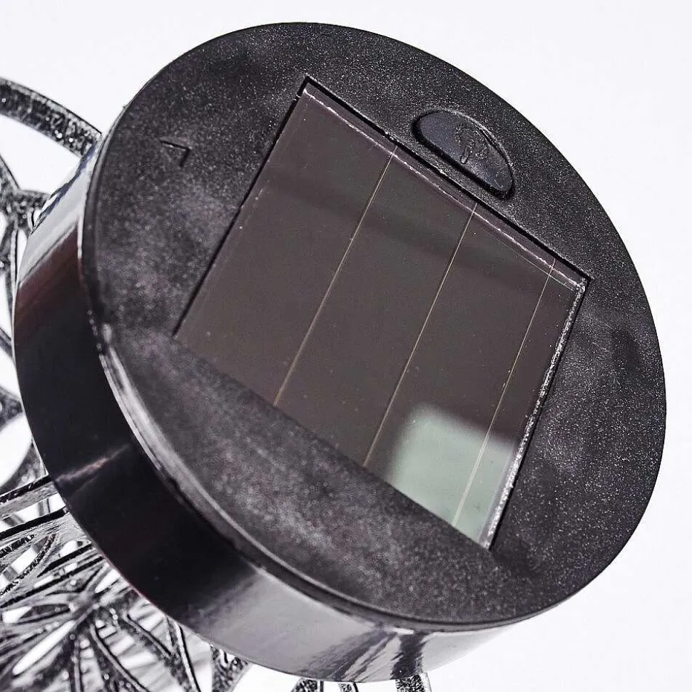 Lampe Solaire Mesan Led Noir, Argente, 1 Lumiere