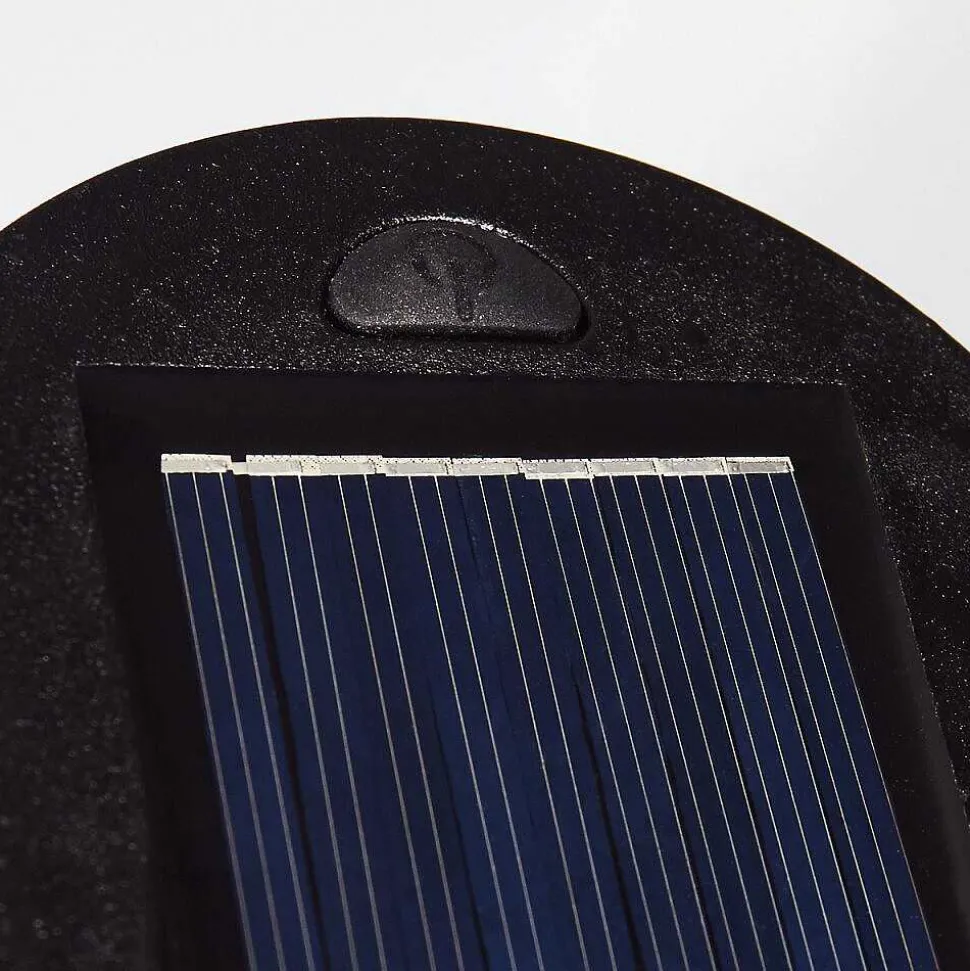 Lampe Solaire Mesan Led Rouille, Noir, 2 Lumieres