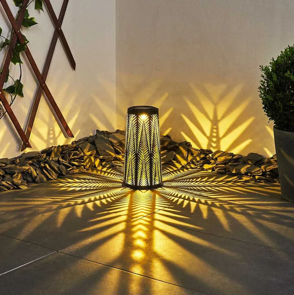 Lampe Solaire Meteo Led Or, Noir, 1 Lumiere